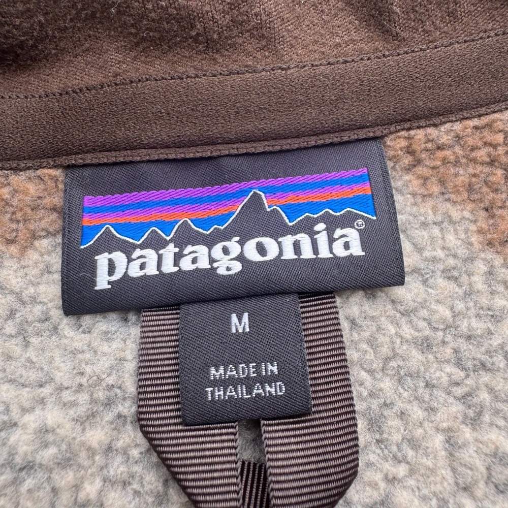 Patagonia Better Sweater 1/4 Zip Fleece Pullover Camo Brown Mens Medium - Picture 9 of 9